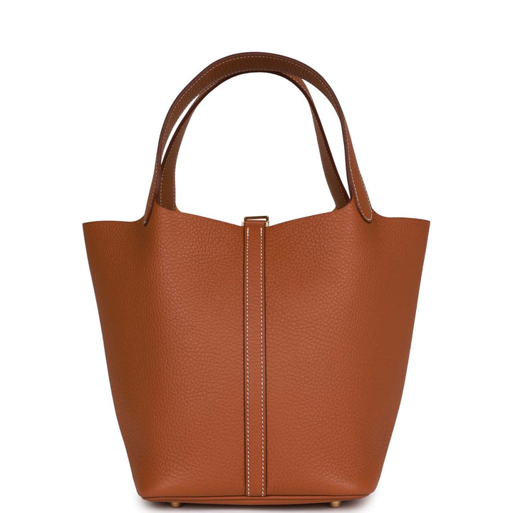 Top quality Hermes Picotin Lock 22 Gold Clemence Gold Hardware
