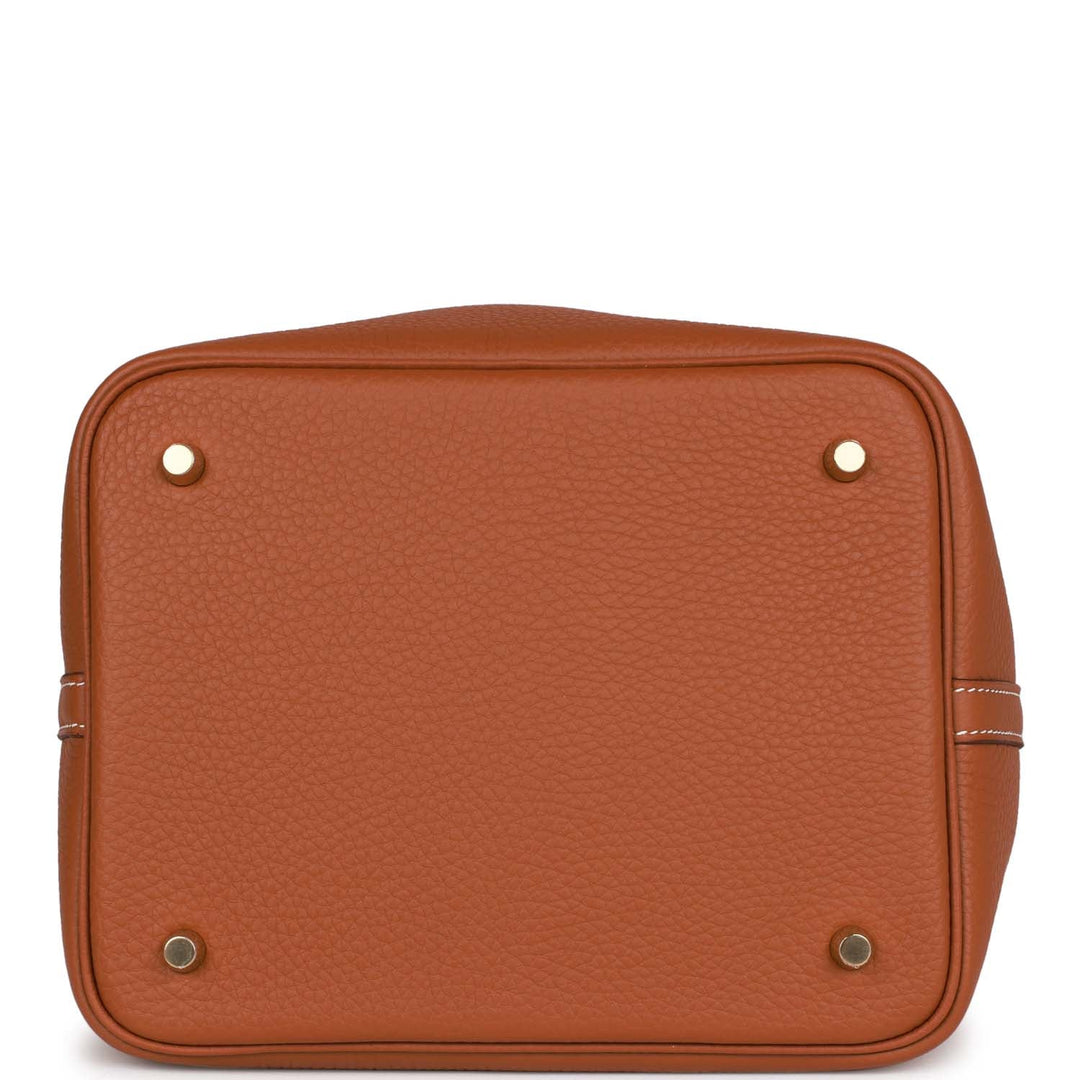 Top quality Hermes Picotin Lock 22 Gold Clemence Gold Hardware