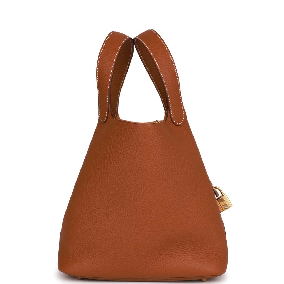 Top quality Hermes Picotin Lock 22 Gold Clemence Gold Hardware