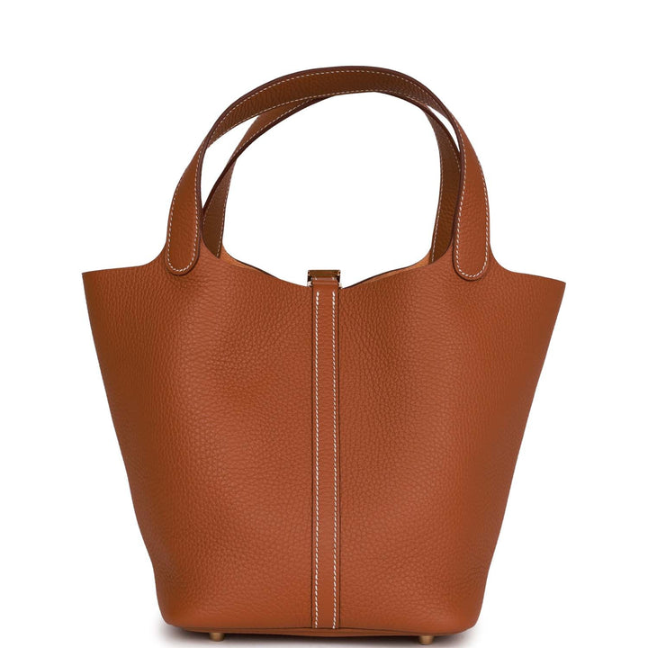 Top quality Hermes Picotin Lock 22 Gold Clemence Gold Hardware