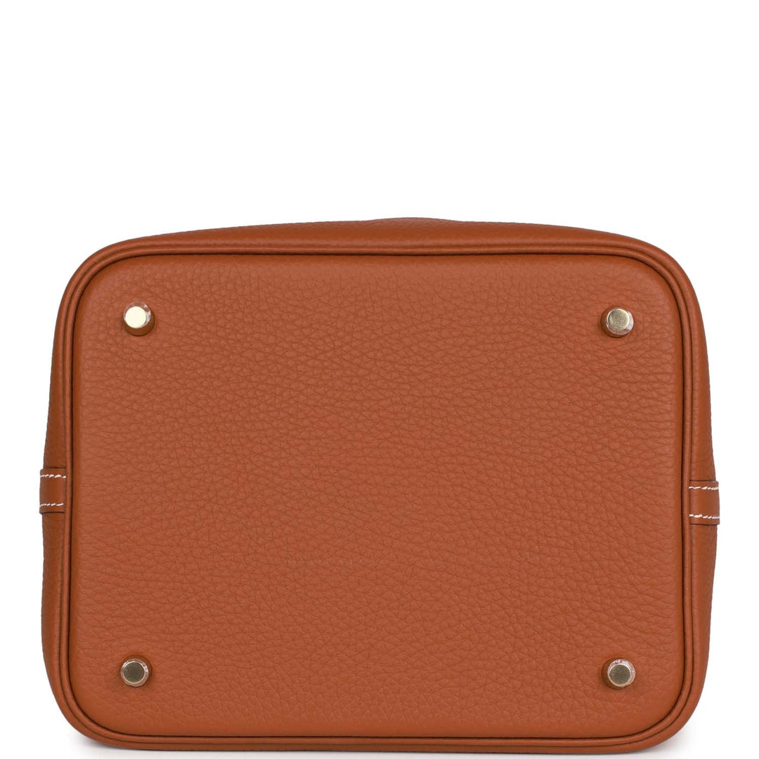 Top quality Hermes Picotin Lock 22 Gold Clemence Gold Hardware