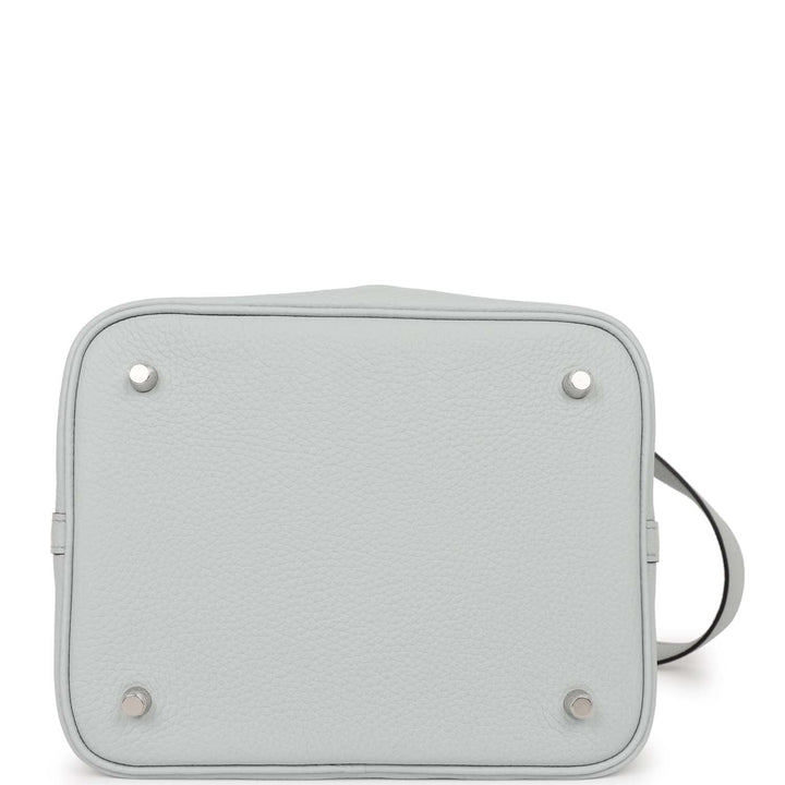 Top quality Hermes Picotin Lock 22 Bleu Pale Clemence Palladium Hardware