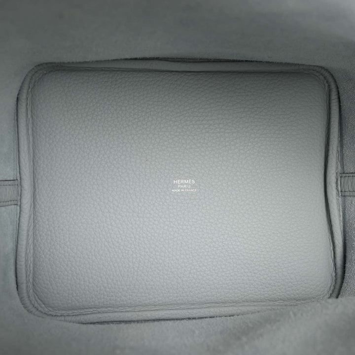 Top quality Hermes Picotin Lock 22 Bleu Pale Clemence Palladium Hardware