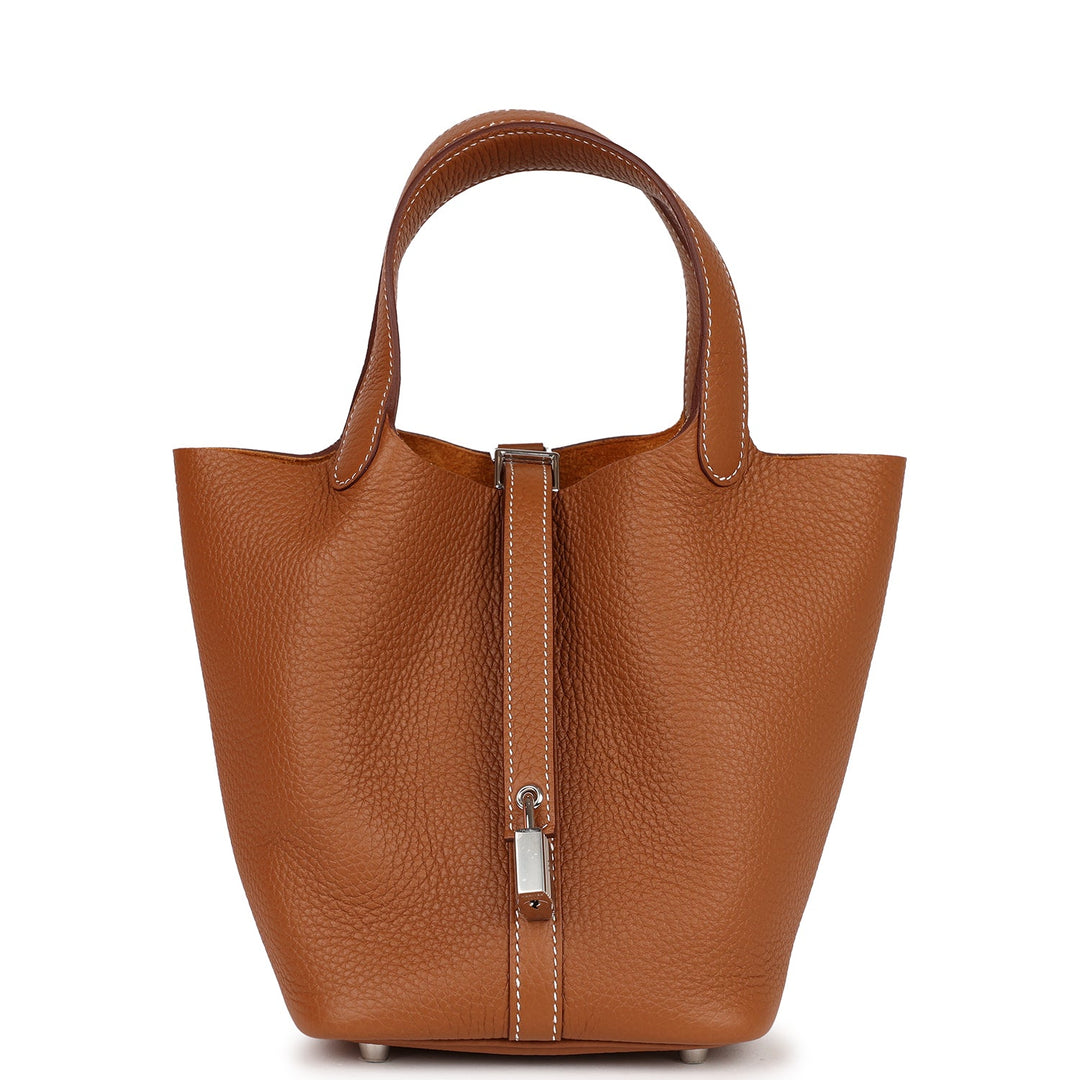 Top quality Hermes Picotin Lock 18 Gold Clemence Palladium Hardware