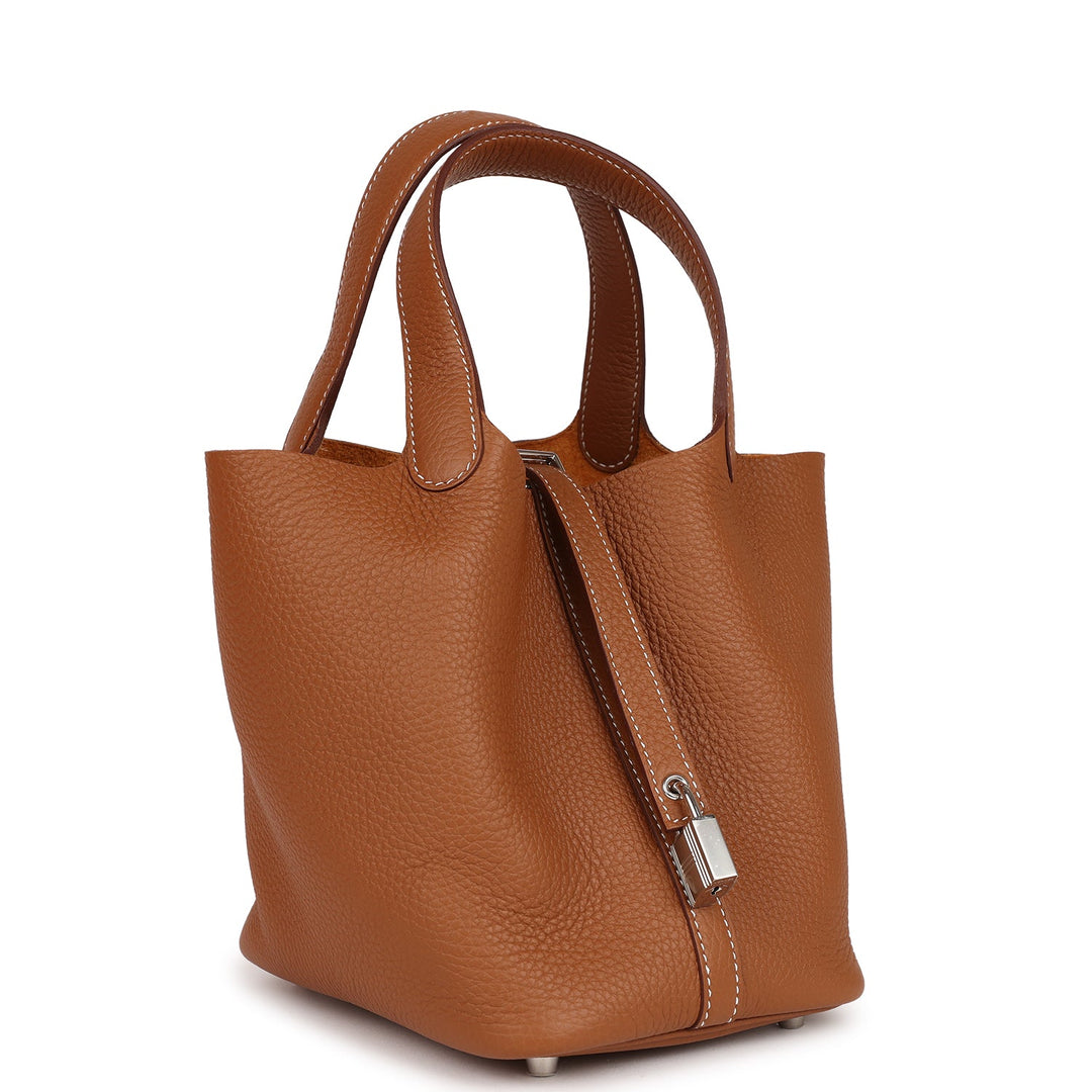 Top quality Hermes Picotin Lock 18 Gold Clemence Palladium Hardware