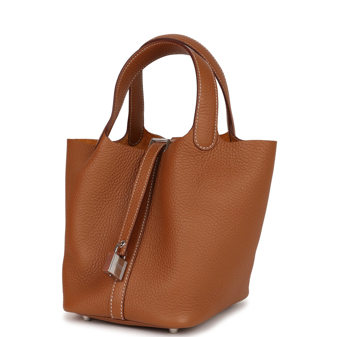 Top quality Hermes Picotin Lock 18 Gold Clemence Palladium Hardware