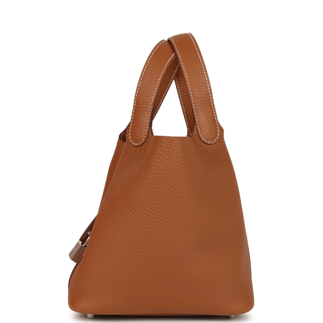 Top quality Hermes Picotin Lock 18 Gold Clemence Palladium Hardware