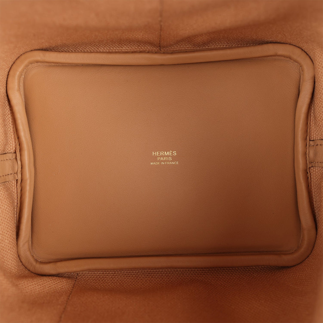 Top quality Hermes Picotin Cargo 18 Chai Swift and Toile Canvas Gold Hardware