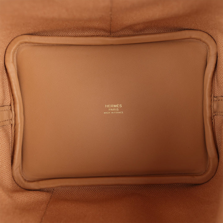 Top quality Hermes Picotin Cargo 18 Chai Swift and Toile Canvas Gold Hardware