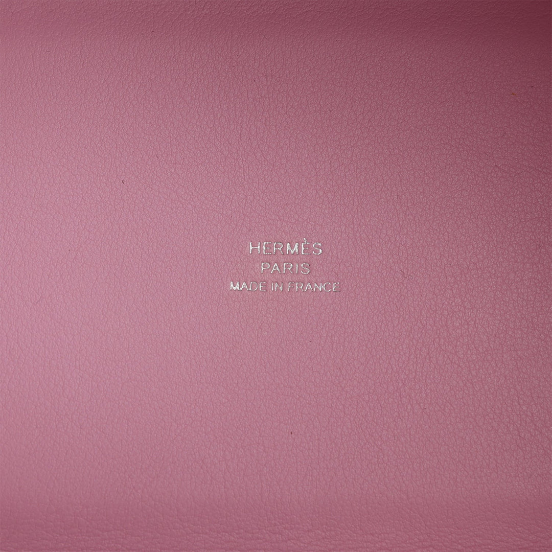 Top quality Hermes Micro Picotin Lock 14 "Lucky Daisy" Mauve Sylvestre Swift Palladium Hardware