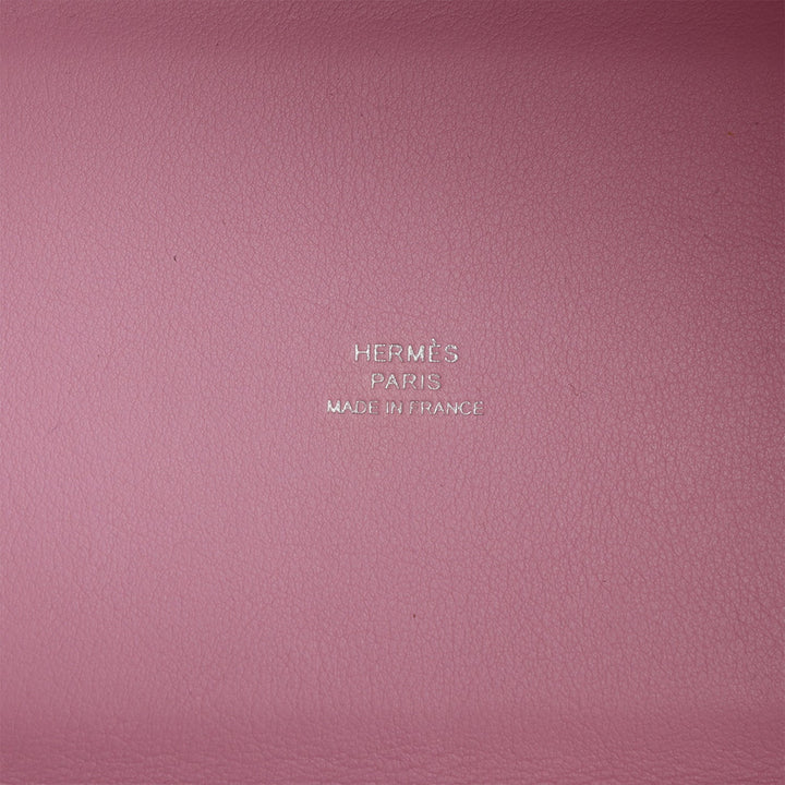 Top quality Hermes Micro Picotin Lock 14 "Lucky Daisy" Mauve Sylvestre Swift Palladium Hardware
