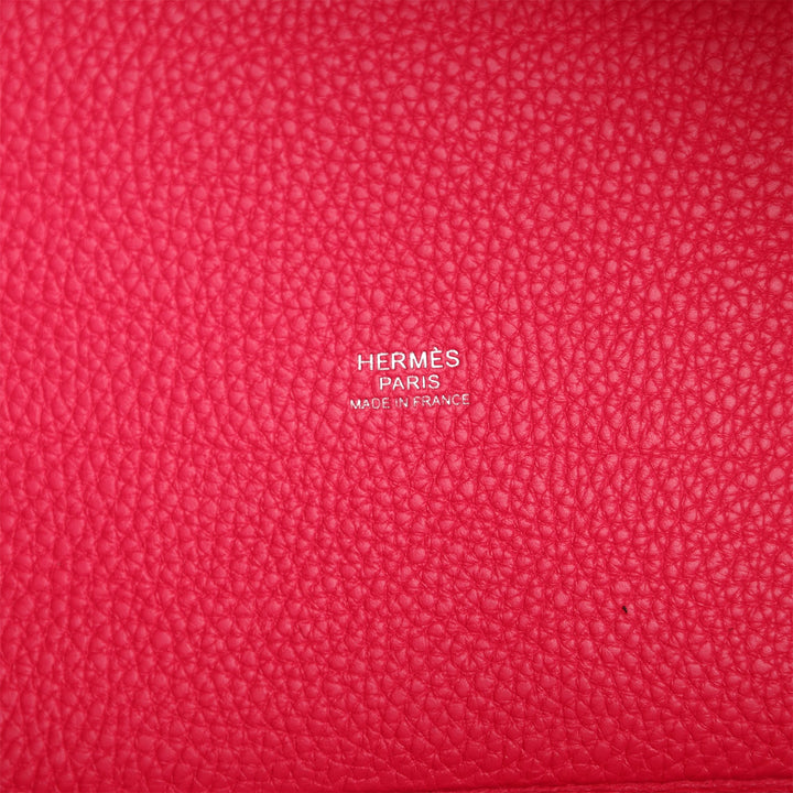 Hermes Monochrome Picotin Lock 18 Rose Mexico Clemence Pink Hardware