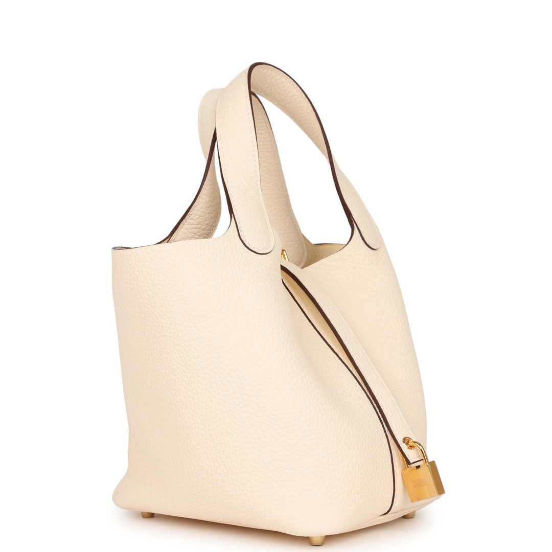 Top quality Hermes Picotin 18 Nata Clemence Gold Hardware