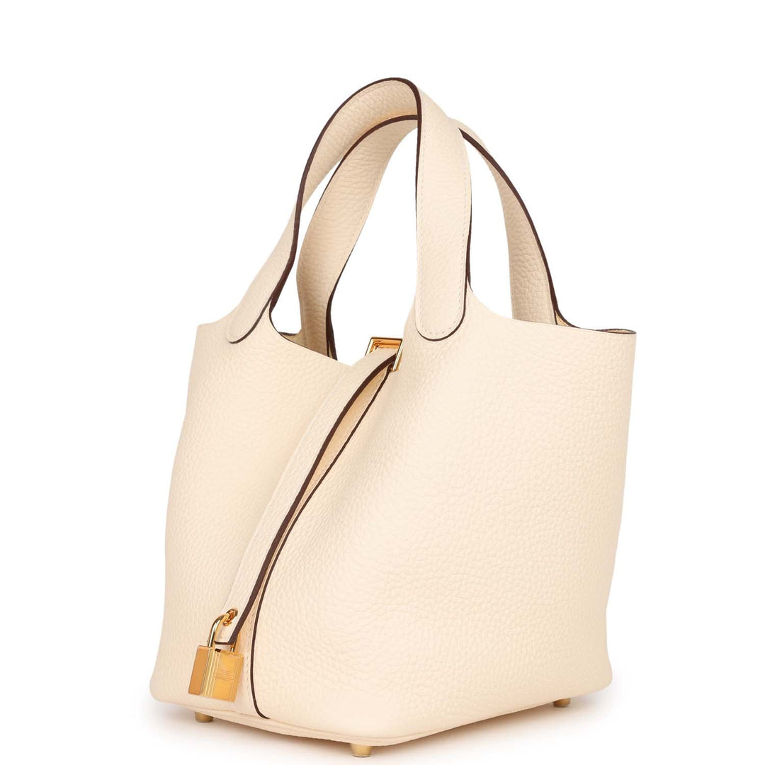 Top quality Hermes Picotin 18 Nata Clemence Gold Hardware