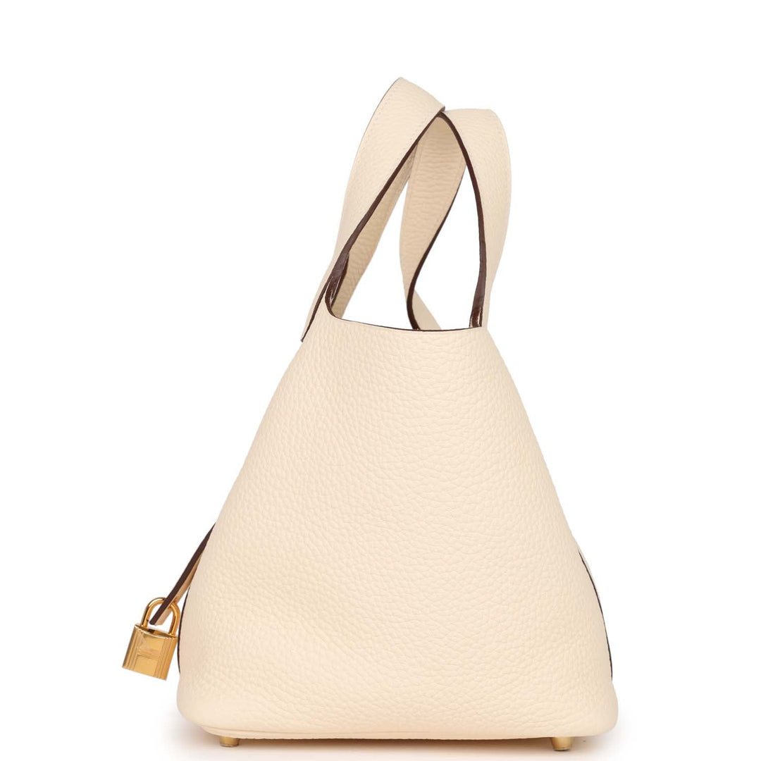 Top quality Hermes Picotin 18 Nata Clemence Gold Hardware