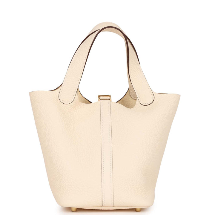 Top quality Hermes Picotin 18 Nata Clemence Gold Hardware