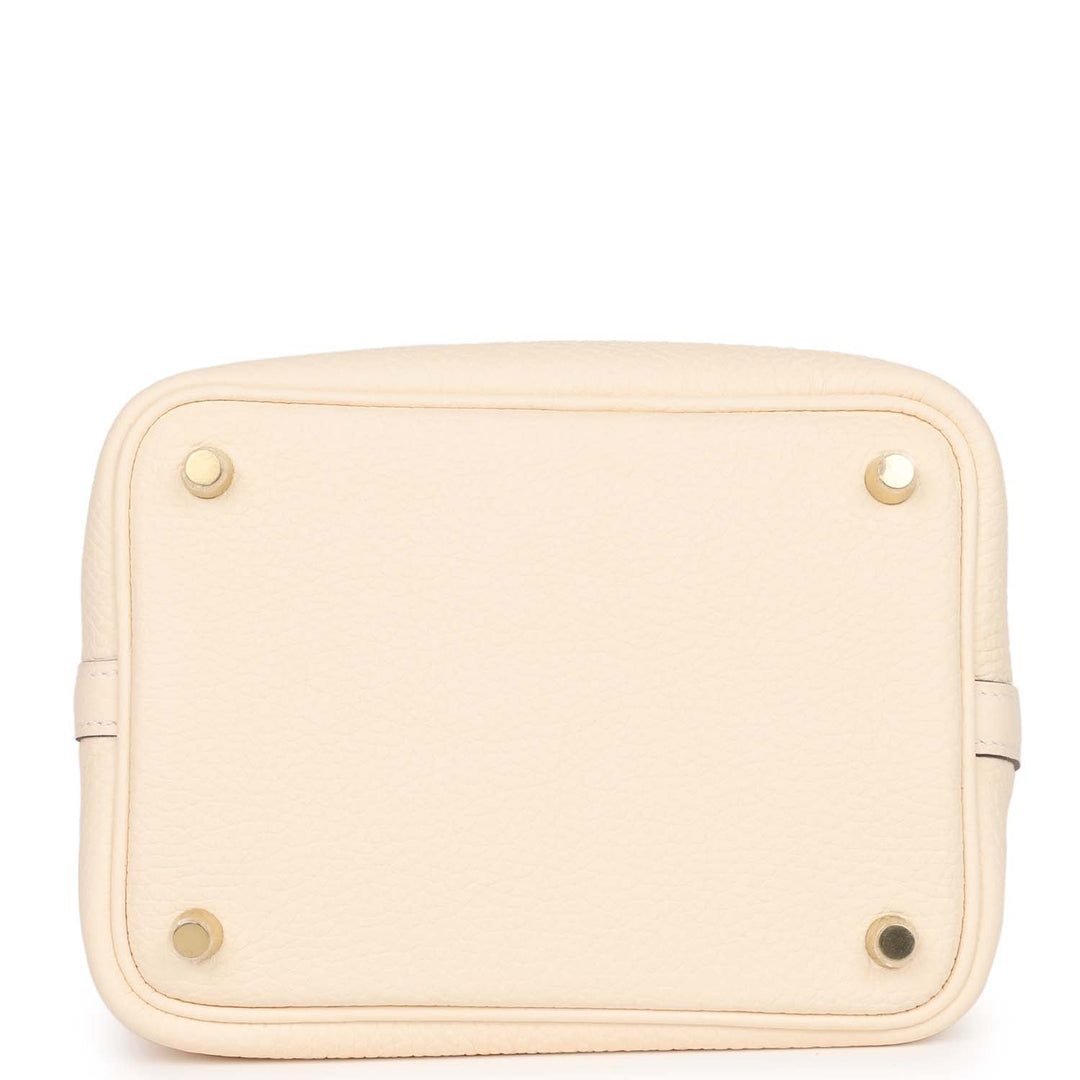 Top quality Hermes Picotin 18 Nata Clemence Gold Hardware