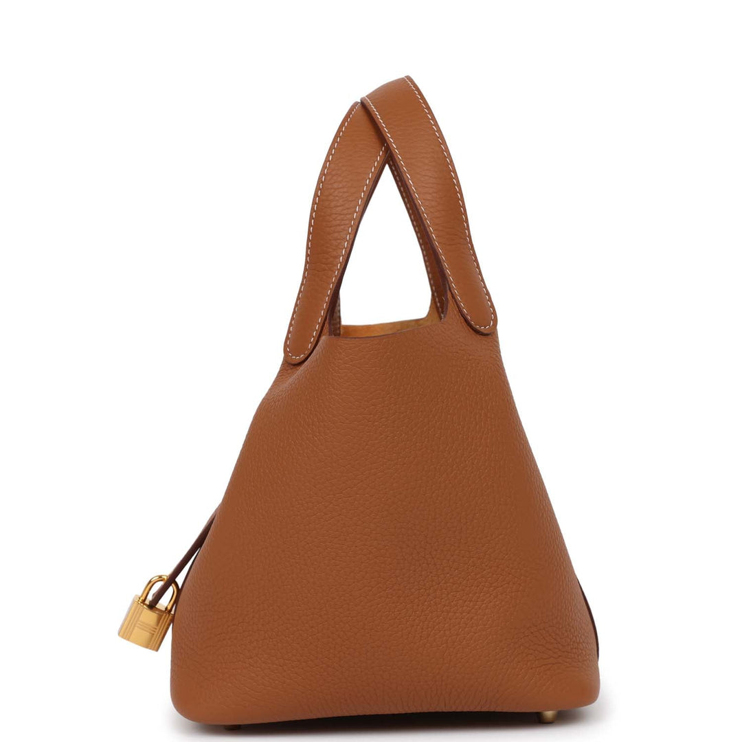 Top quality Hermes Picotin 18 Gold Clemence Gold Hardware