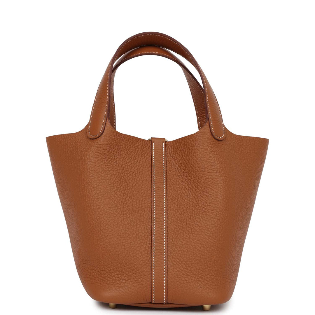 Top quality Hermes Picotin 18 Gold Clemence Gold Hardware