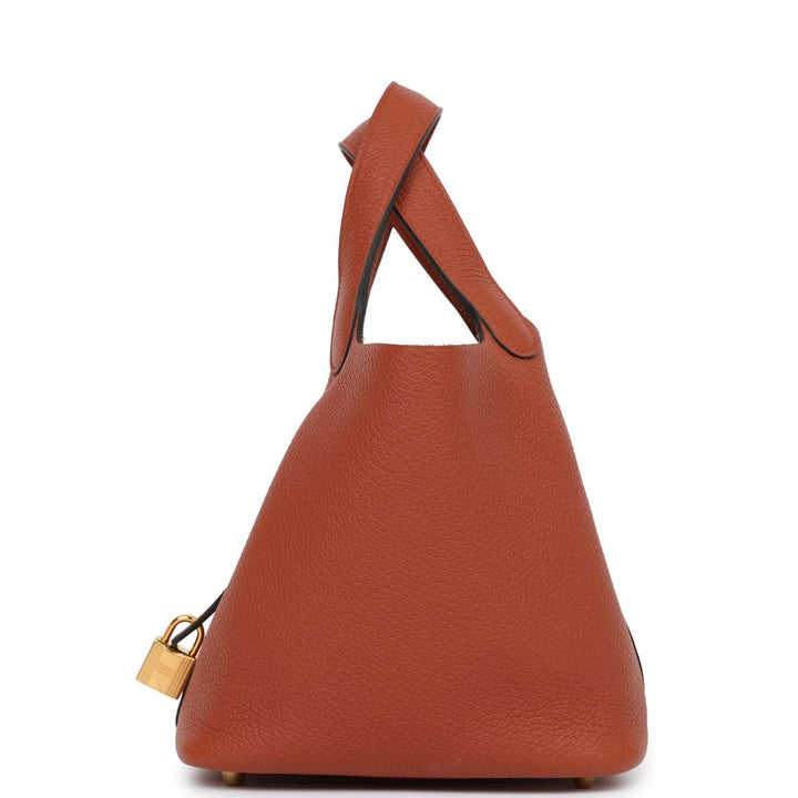 Top quality Hermes Picotin Lock 18 Cuivre Clemence Gold Hardware