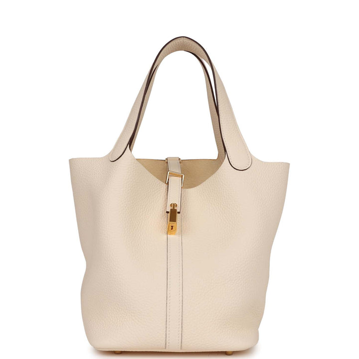 Top quality Hermes Picotin Lock 22 Nata Clemence Gold Hardware