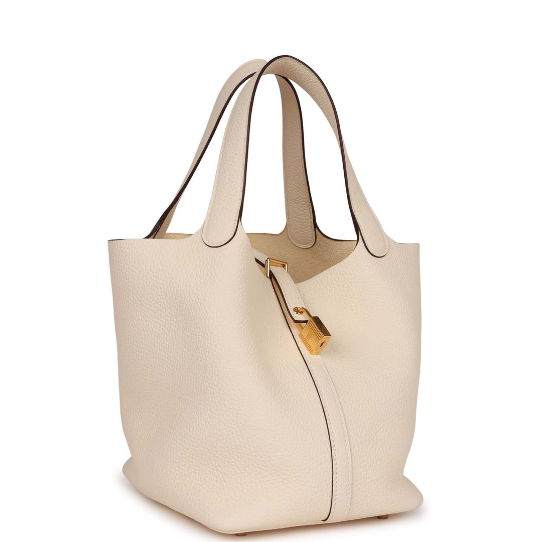 Top quality Hermes Picotin Lock 22 Nata Clemence Gold Hardware
