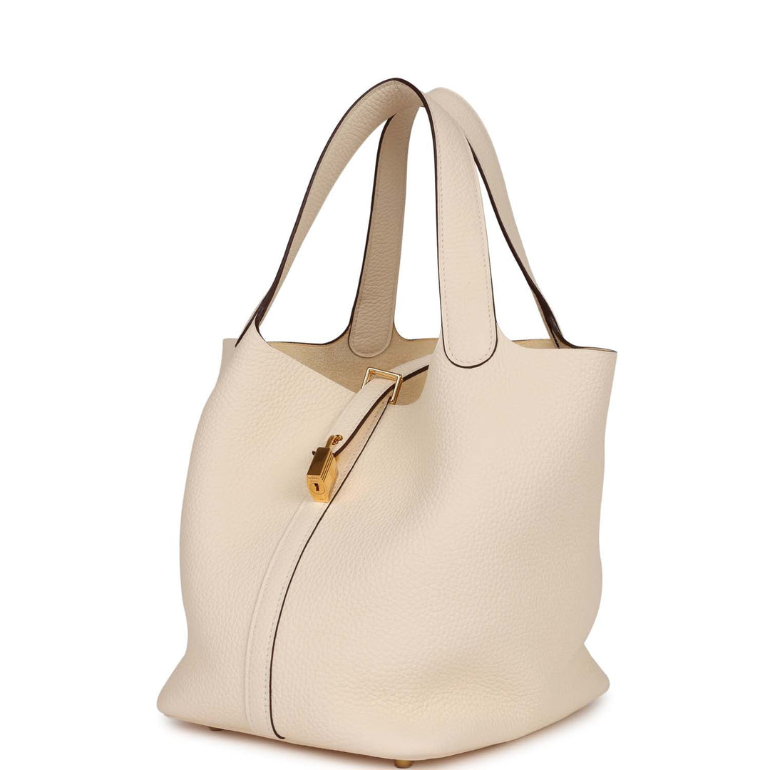 Top quality Hermes Picotin Lock 22 Nata Clemence Gold Hardware