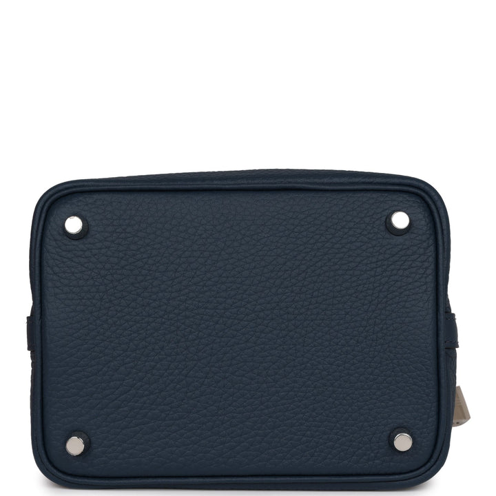 Top quality Hermes Picotin Lock 18 Bleu De Prusse Clemence Palladium Hardware