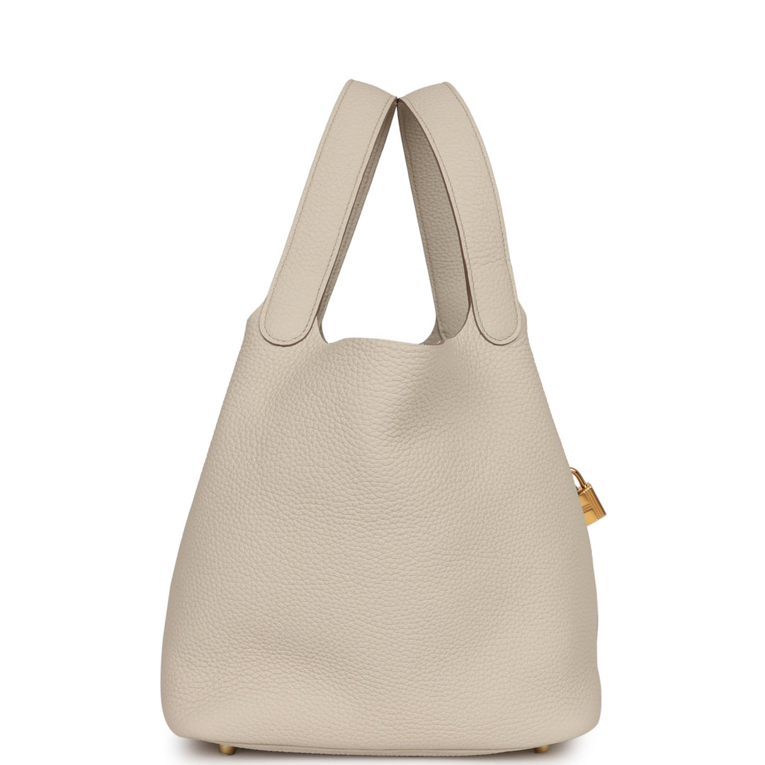 Top quality Hermes Picotin Lock 22 Beton Clemence Gold Hardware