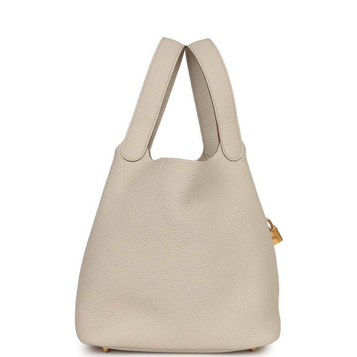 Top quality Hermes Picotin Lock 22 Beton Clemence Gold Hardware