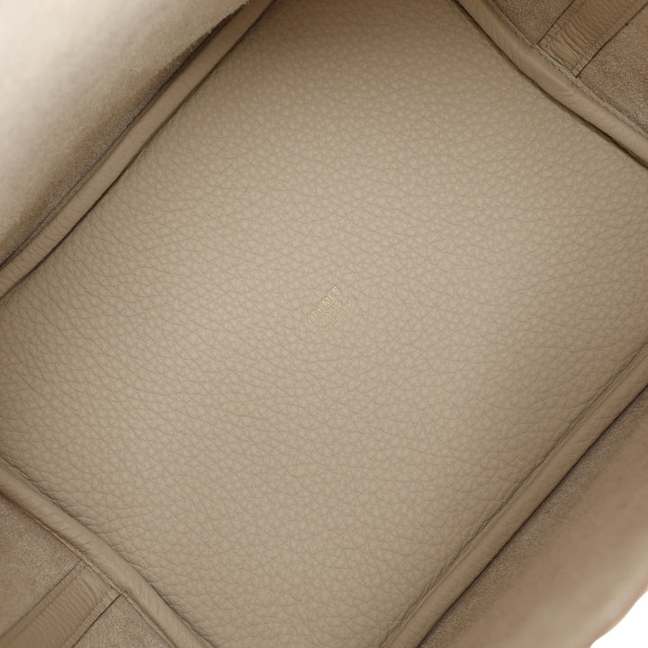 Top quality Hermes Picotin Lock 22 Beton Clemence Gold Hardware