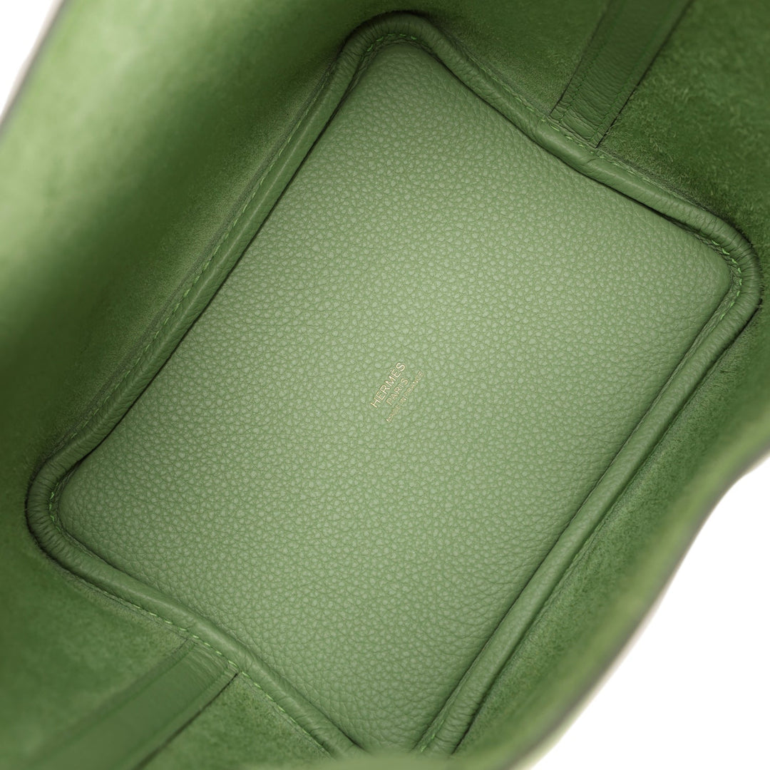 Top quality Hermes Picotin Lock 18 Vert Criquet Clemence Gold Hardware