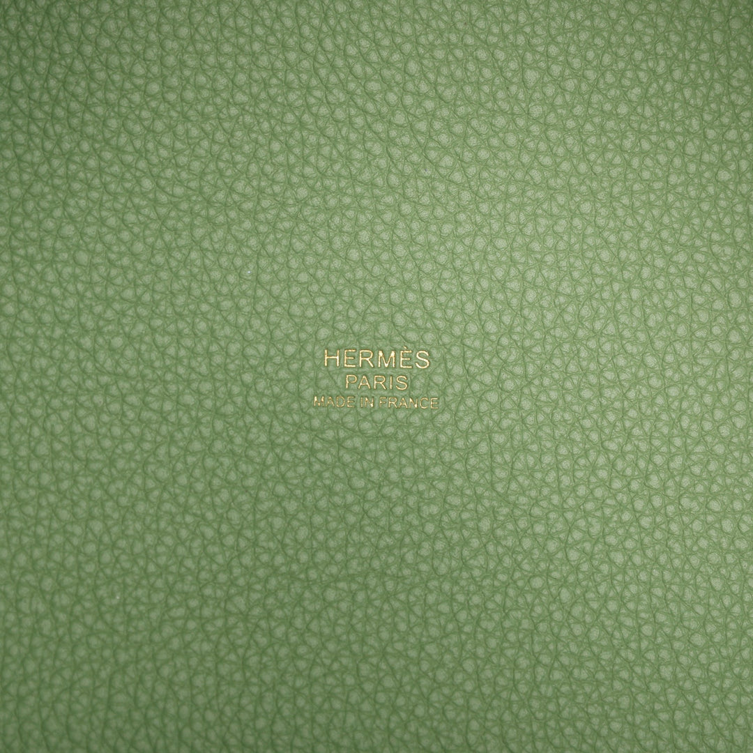 Hermes Picotin Lock 18 Vert Criquet Clemence Gold Hardware