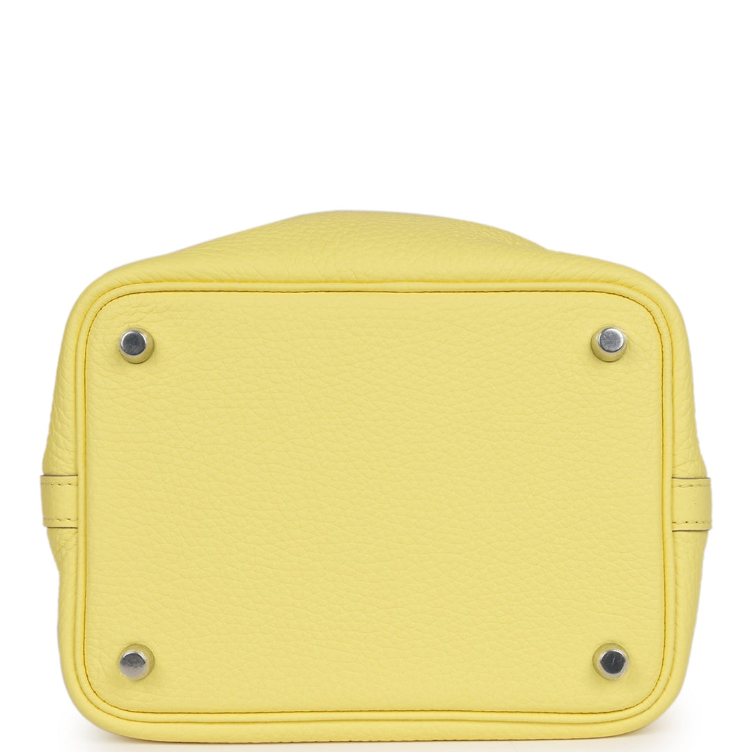 Top quality Hermes Picotin 18 Limoncello Clemence Palladium Hardware