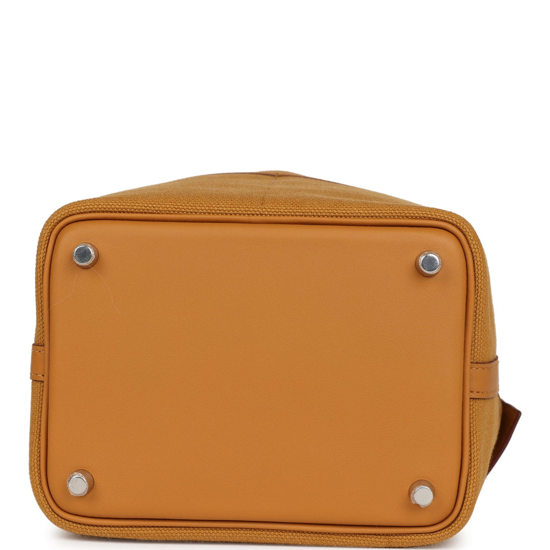 Top quality Hermes Picotin Cargo 18 Sesame Swift and Toile Canvas Palladium Hardware