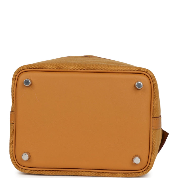 Top quality Hermes Picotin Cargo 18 Sesame Swift and Toile Canvas Palladium Hardware