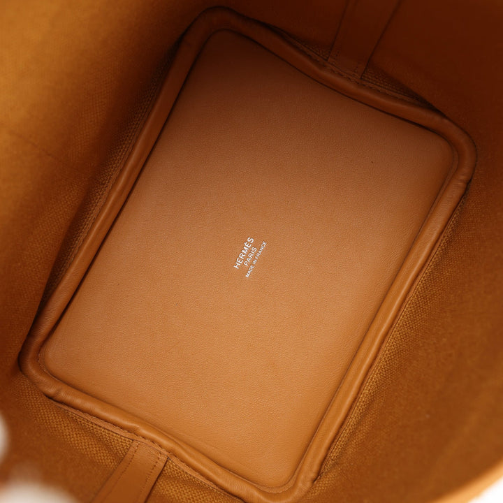 Top quality Hermes Picotin Cargo 18 Sesame Swift and Toile Canvas Palladium Hardware