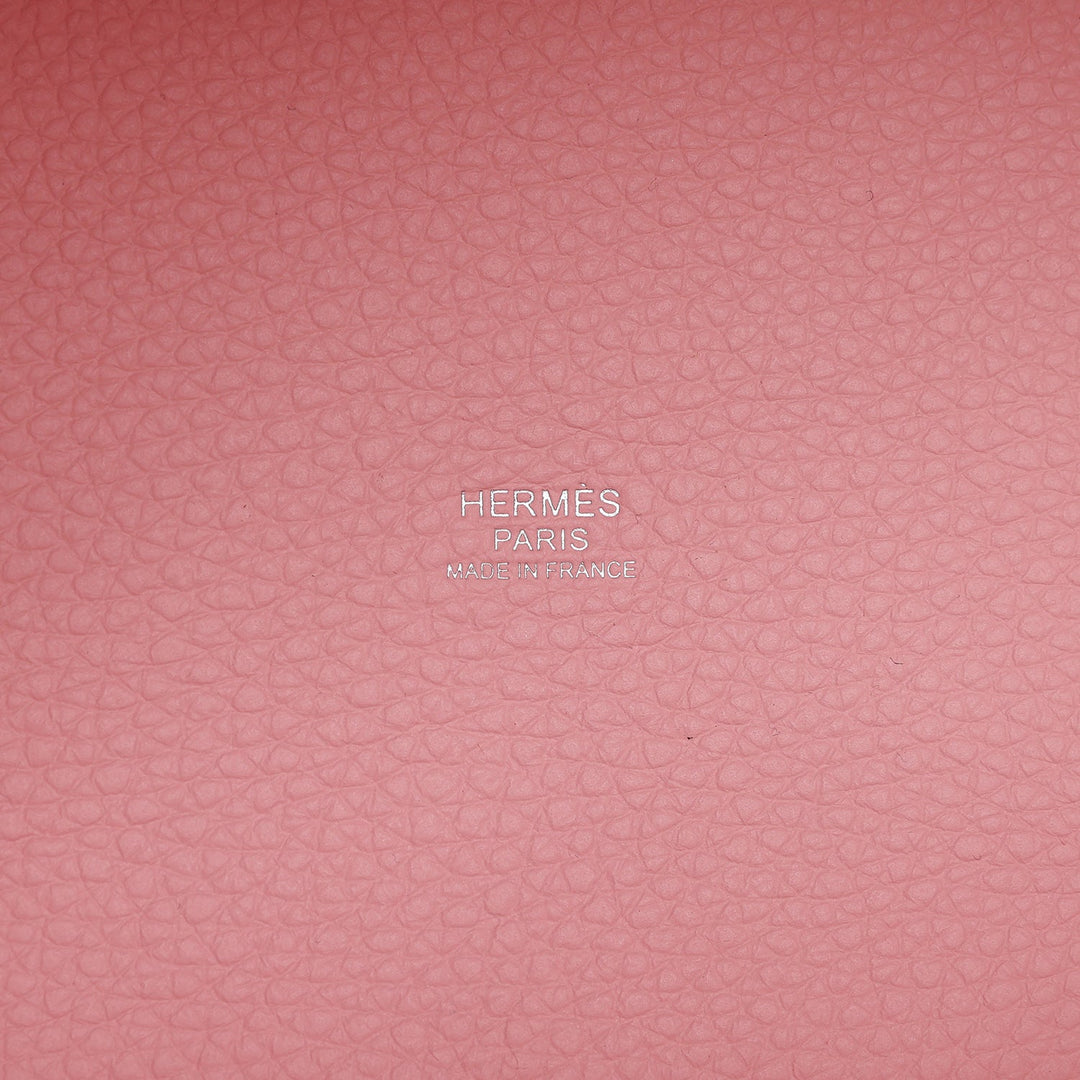 Hermes Picotin Lock 18 Rose Sakura Clemence Palladium Hardware
