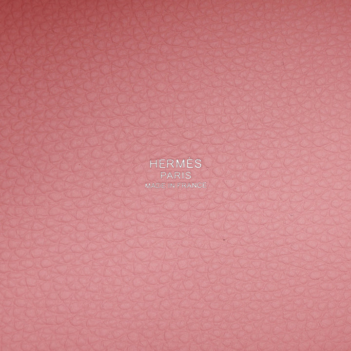 Hermes Picotin Lock 18 Rose Sakura Clemence Palladium Hardware