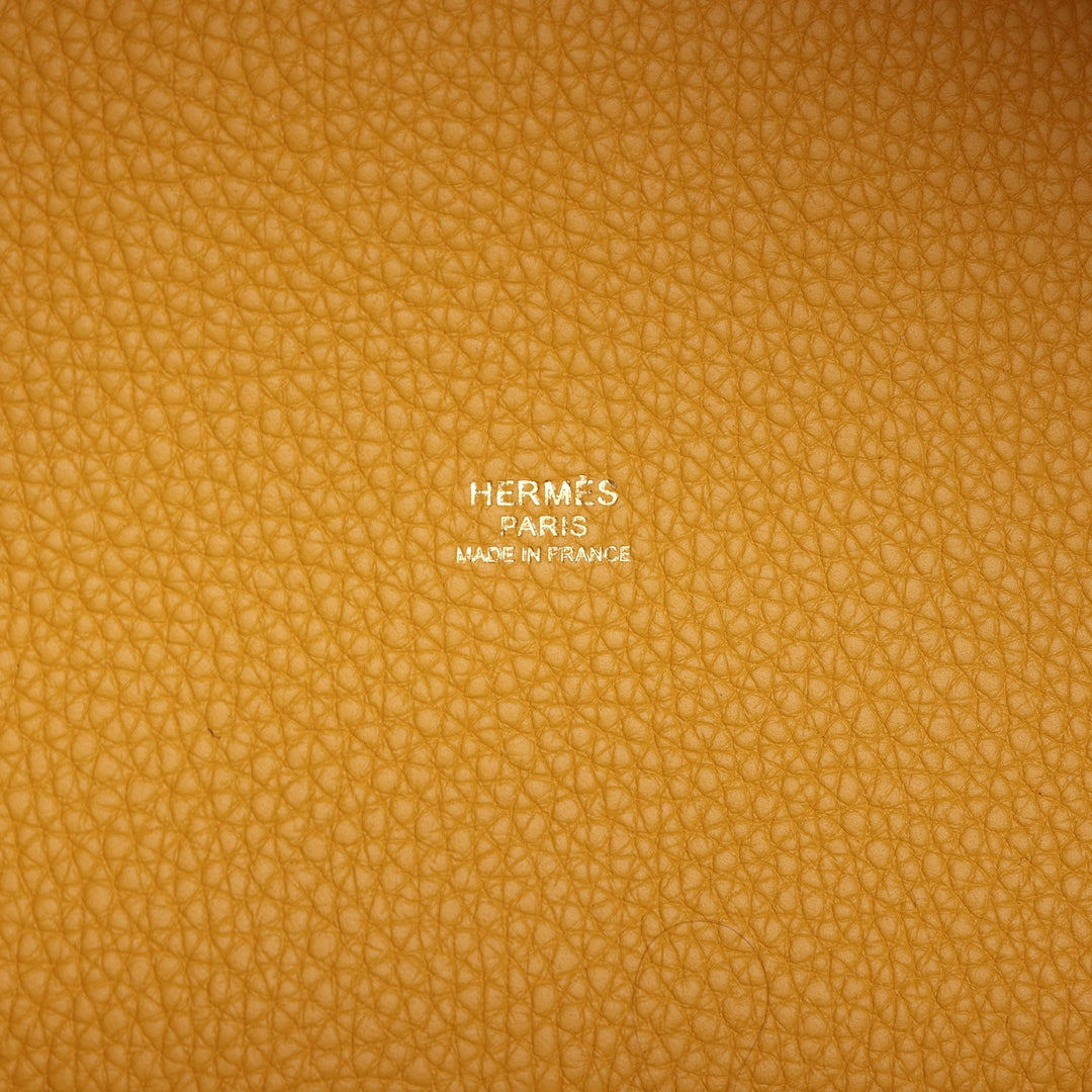 Hermes Picotin Lock 18 Jaune Ambre Clemence Gold Hardware