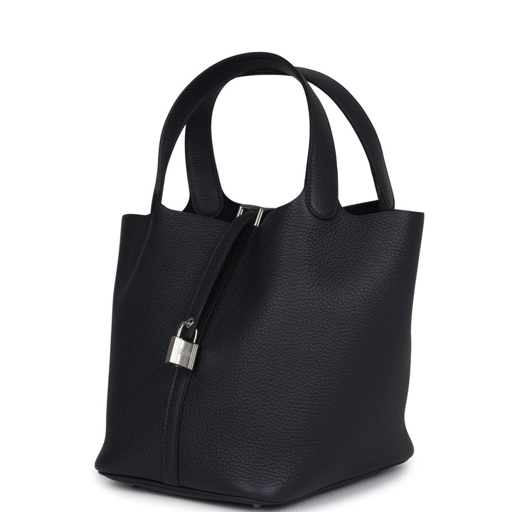 Hermes Picotin Lock 22 Caban Clemence Palladium Hardware