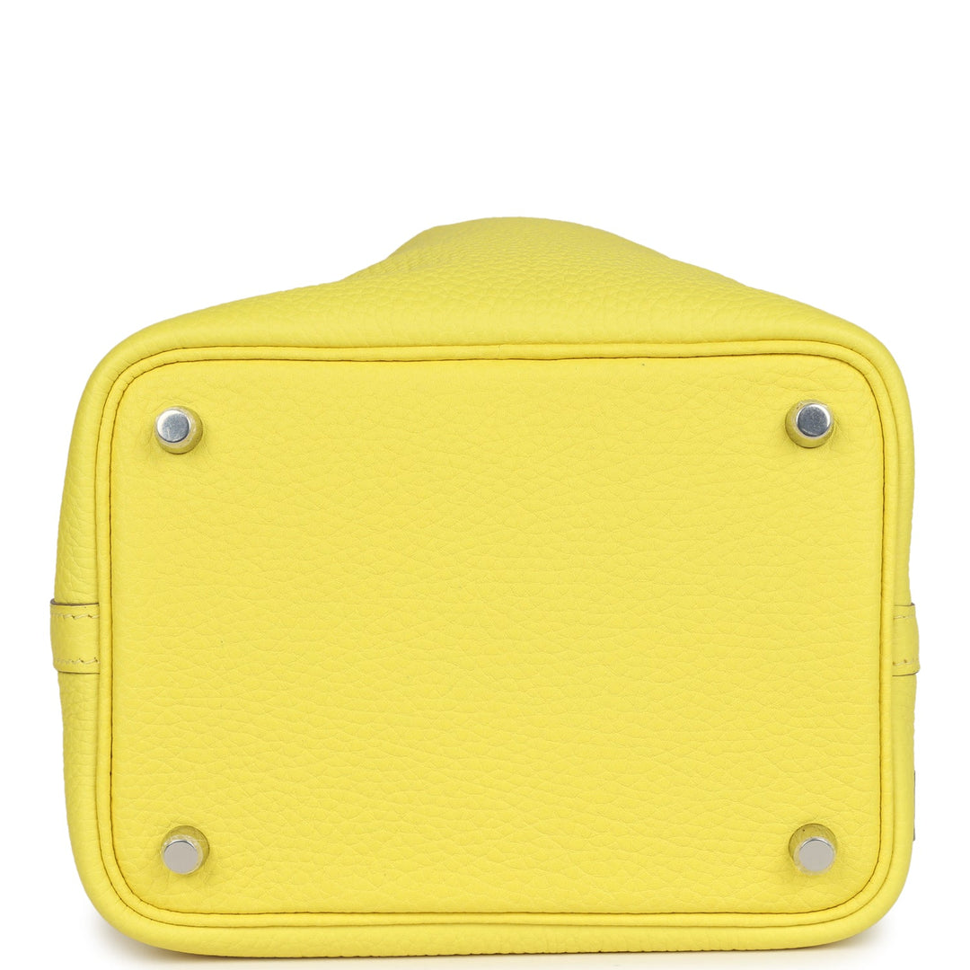 Hermes Picotin Lock 18 Lime Clemence Palladium Hardware