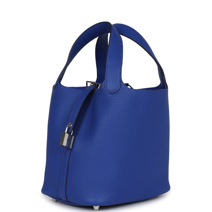 Hermes Picotin Lock 18 Bleu Saphir Maurice Palladium Hardware