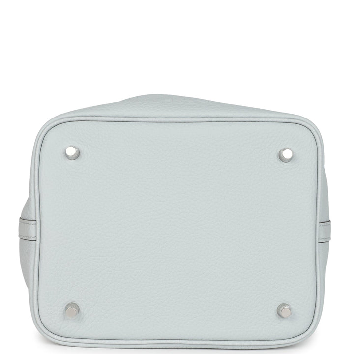 Hermes Picotin Lock 22 Bleu Pale Clemence Palladium Hardware