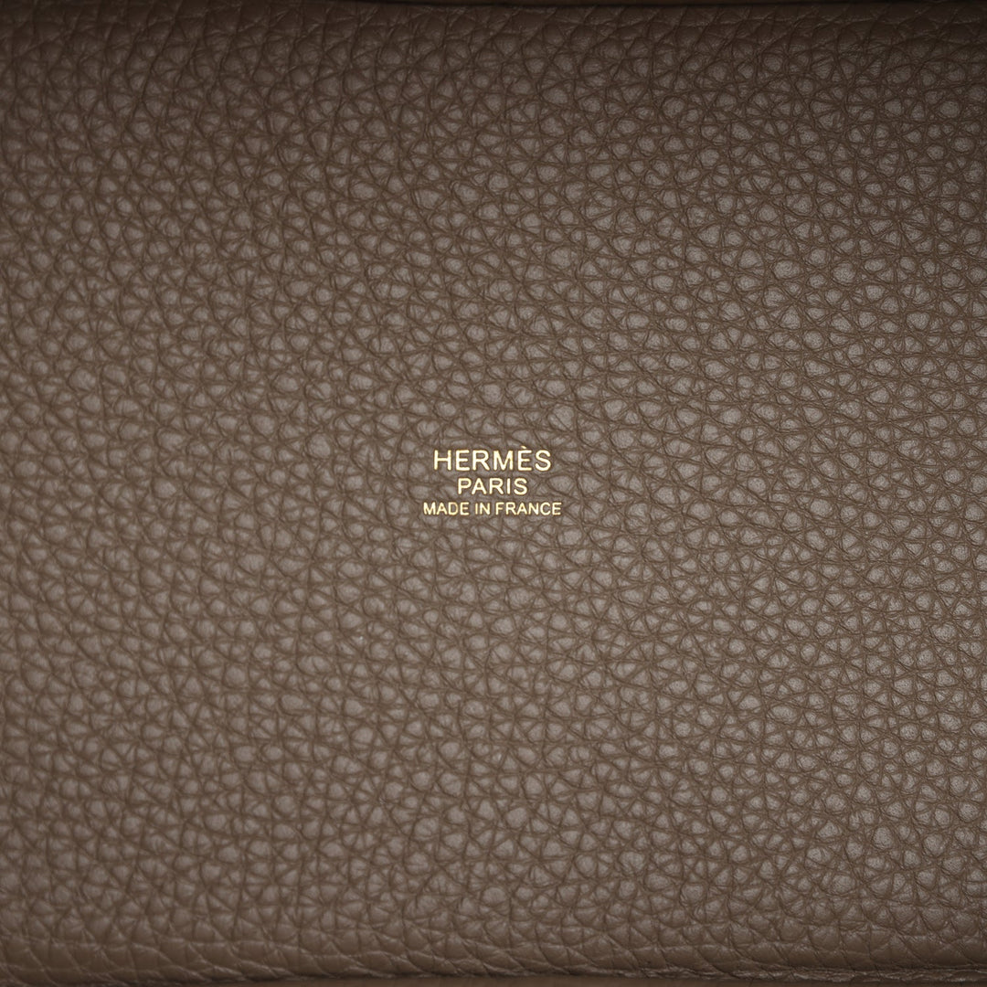 Hermes Picotin Lock 18 Etoupe Clemence Gold Hardware