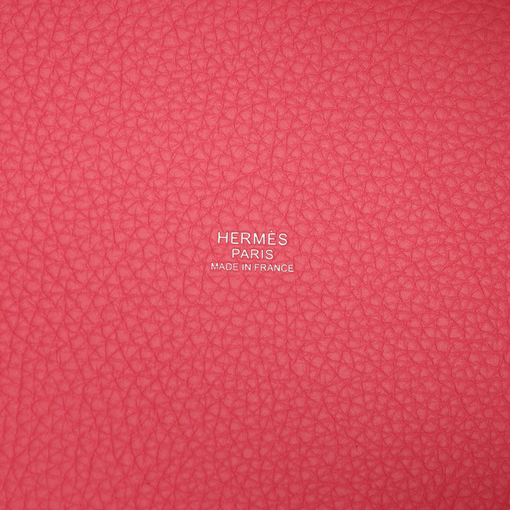 Hermes Picotin Lock 18 Rose Azalee Clemence Palladium Hardware