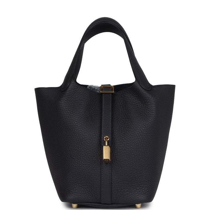 Hermes Picotin Lock 18 Caban Clemence Gold Hardware