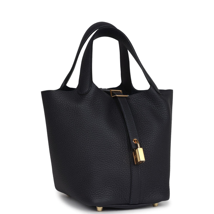 Hermes Picotin Lock 18 Caban Clemence Gold Hardware