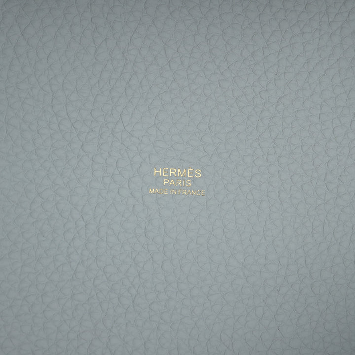 Hermes Picotin Lock 22 Bleu Pale Clemence Gold Hardware