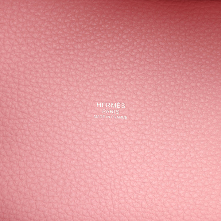 Hermes Picotin Lock 18 Rose Sakura Clemence Palladium Hardware